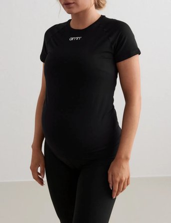 aim ́n Soft Basic Maternity Short Sleeve - Black - XS