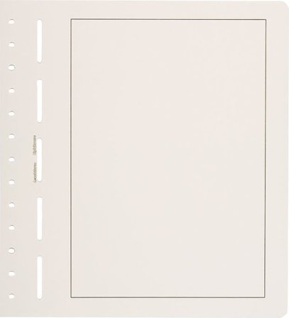 Leuchtturm Blankoblade - Hvide - Med sort ramme - 50 stk.