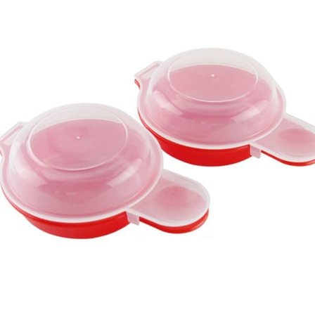 Æggekoger og æggeform til mikroovn - 2-pak