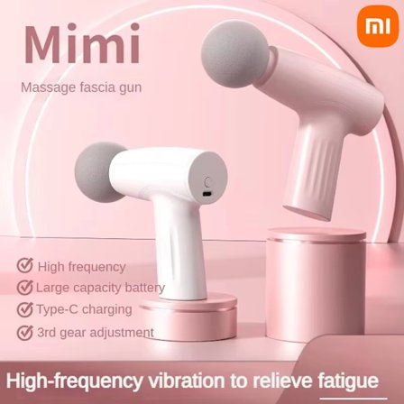 Xiaomi Håndholdt Muscle Mini Pink Massagepistol Deep Tissue Massage Gun Therapy Gun Fascia Gun Massager Håndholdt Deep Tissue 2024