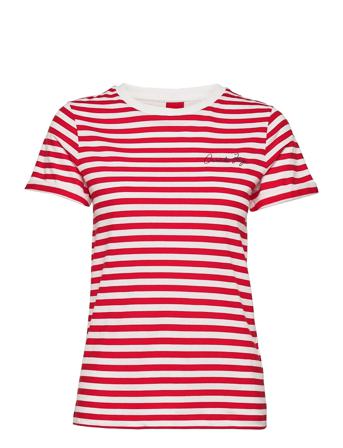 The Slim Tee 16 T-shirt Top Rød HUGO