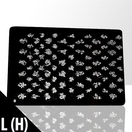 Leimalevy - Kynsikoristeet - L(K) - Suorakulmio