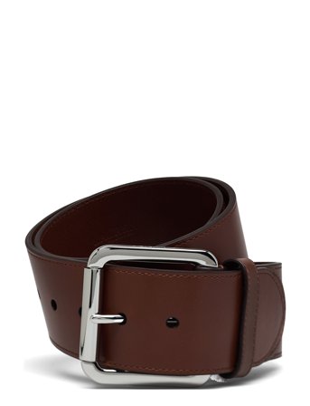 Vachetta Leather Wide Belt Brown Lauren Ralph Lauren