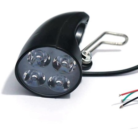 36V 48V EBike Light Scooter Elektrisk Cykellampa 4 LED Strålkastare Spotlight Ultra- med