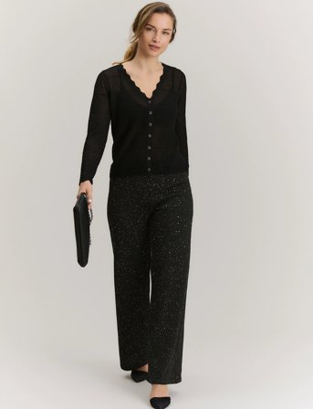 Rosemunde Rwlotus Tencel Ls Cardigan - Black - S