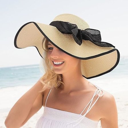 Naisten olkihattu (55-60cm), Laaja reunaolkihattu naisille B