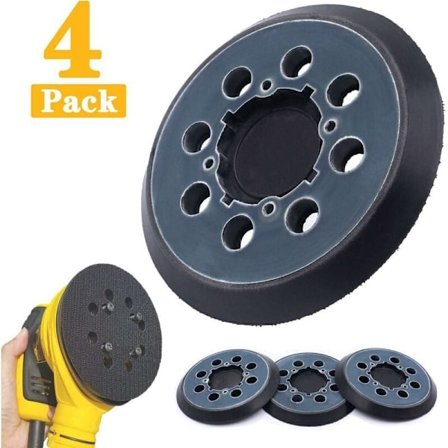 Set med 4 8-håls slipplattor för DWE6423 125 mm excenterslipmaskin, blå