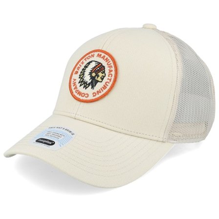 Brixton - Branco trucker Boné - Rival Stamp X Mesh Cap White/White Trucker @ Hatstore