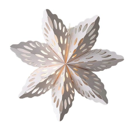 Miljøvenlig LED Papirstjerne Lanterne - Juledekorationer Fe Lys Butiksvindue Dekoration Pendel