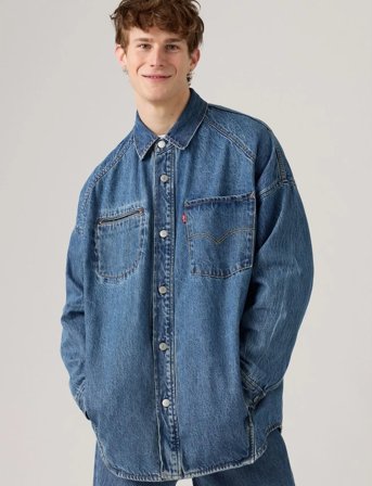 Levi's Levis Twist Shacket Lets Do Th - Blue - L
