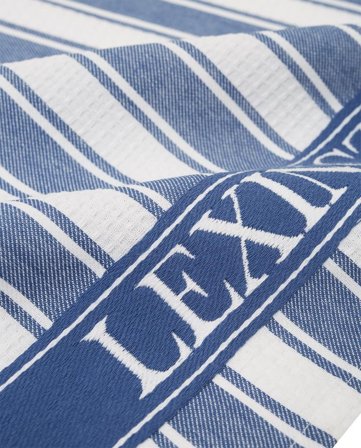 Lexington Icons Kjøkkenhåndkle Waffle Blå/Hvit