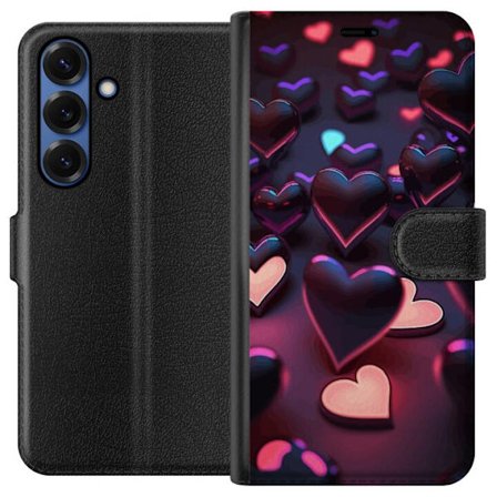 Yhteensopiva Lompakkokotelo Samsung Samsung Galaxy S25+ KeskiyönSydämet
