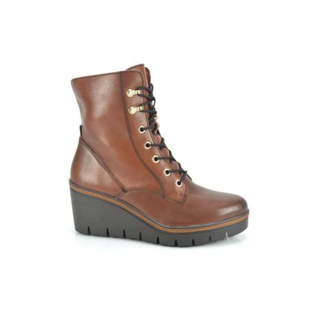 Tamaris wedges Boot N. SpieZ. 5cm , Bruin , Dames , Maat: 39 EU Sleehakken