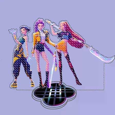 Kpop Demon Hunters Mira Rumi Zoe Akryl Nøglering, Anime Rygsæk Dekorations Vedhæng, Stående Plade Tilbehør Ornament Legetøj til Fans Gave