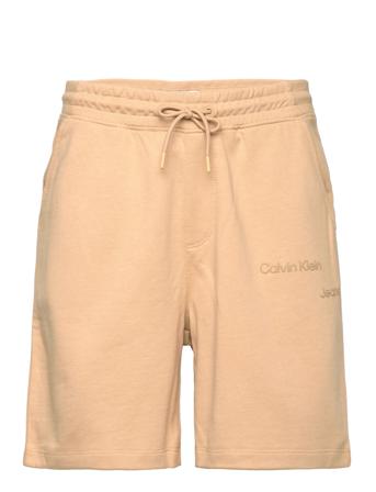 Disrupted Logo Hwk Short Shorts Sweat Shorts Beige Calvin Klein Jeans