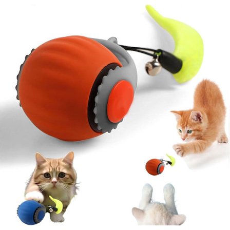 2025 Ny Speedy Tail Interaktiv Kattleksak för Innekatter, Kattsvans 2.0