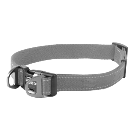 Selected by ZOO - Hundehalsbånd Rufus justerbart, 25mmx38-66cm, Grå - Hund - Halsbånd - ZOO.no