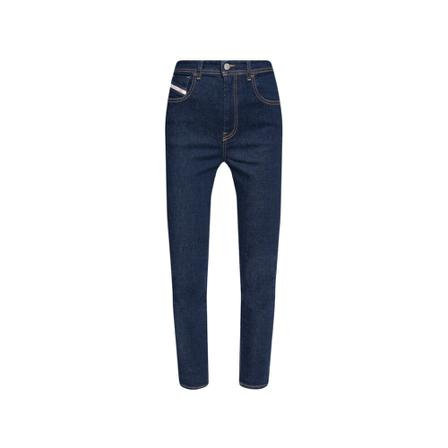 Diesel, 1984 Slandy-High super skinny jeans Blauw, Dames, Maat:W24 L30,Patches