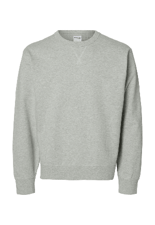 Selected Homme SLHRELAXLUKE Sweatshirt Tröjor Herr Grå XXL