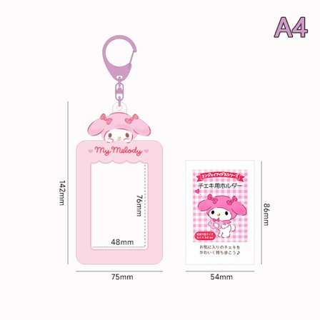 Sanrios Students Meal Card Bus Card Holder ID-kort Kredit Stora