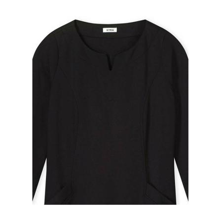 Kyra & Ko Kyra Dress , Zwart , Dames , Maat: L Casual jurken
