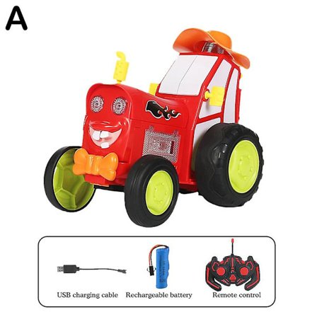 Mini Rc Bil Med Musikklys Galt Hoppende Kjøretøy Leker Infrarød Rc Gå Barn Stunt Oppreist Lastebil Morsomme Biler Kontroll R G7o4