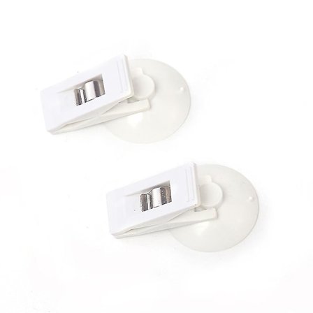 2 stk. Bil Forrude Gardiner Billet Holder Klemme Sugekop Notesblok Kort Klips