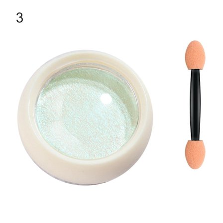 2g Mirror Effect Nail Aurora Powder Persistent With Brush Solid Chrome Manicure Art Decorations Rubbing Dust For Female