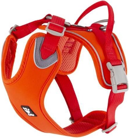 Hurtta Weekend Warrior Eco vetovaljaat, punaoranssi, 100–120 cm - Agility & Aktiivinen Harjoittelu