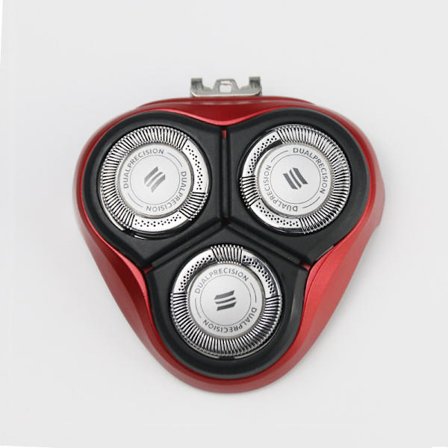 Ersättningsrakhuvuden kompatibla med Philips AT750 rakapparat, röd