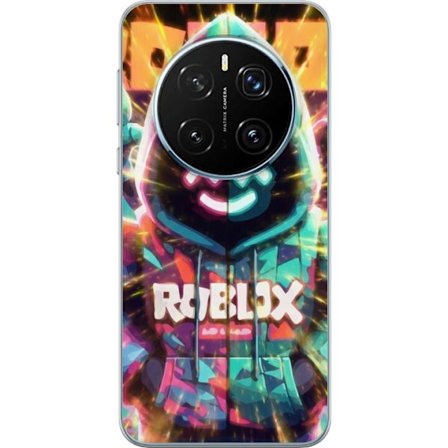 Kompatibel Mobilcover til Honor Honor Magic7 Pro Neonfarvet Roblox hættetrøje figur med lysende effekter og energifyldt baggrund, moderne gaming ill