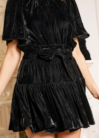 Priti Skirt Velvet Black Velvet Black / L/XL