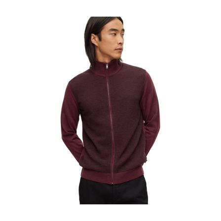 Hugo Boss, Zip-throughs Czerwony, Mężczyzna, Rozmiar: S