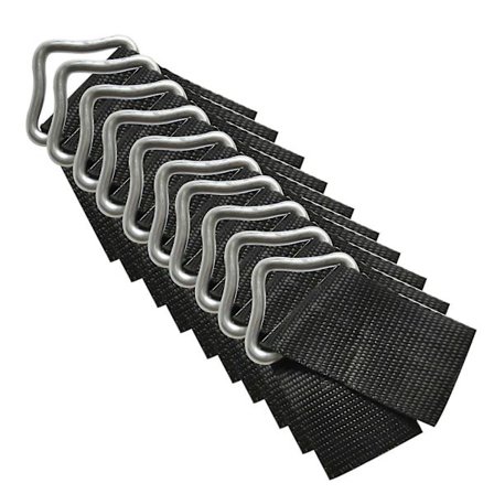 10-pak hurtigkoblings trampolin trekantringe, V-ringe, højstyrke spændefjedre, splinternye