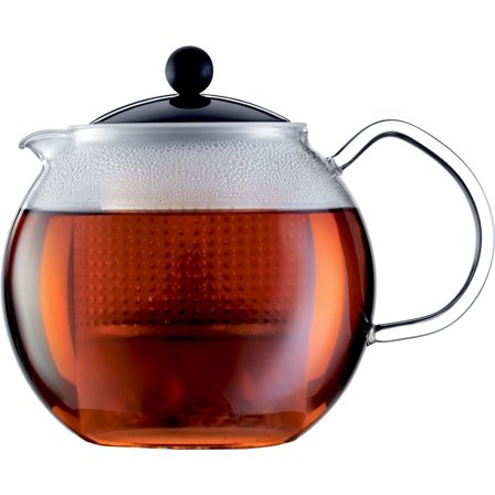 Bodum Assam Tekanne Glass med 1 liter, sort' - 'Svart