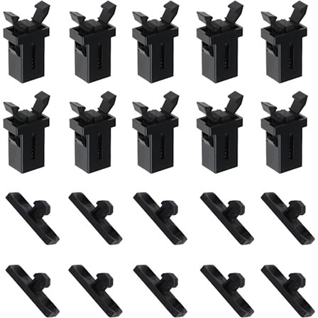 10 par ersättningslock i plast för soptunnor med touch-lock