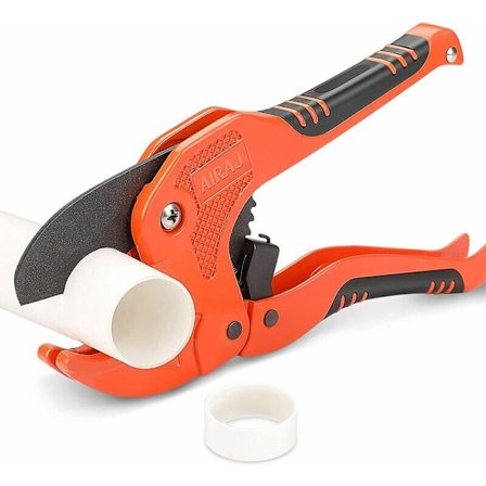 PVC-kutter, kraftig skralle rørkutter for kutting av 42 mm OD PVC PPR plastslange og rør for elektrikere, reparatører, profesjonelle