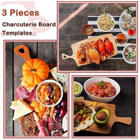 Frezemaler for trebearbeiding Charcuterie Board Håndtak Mal Kuttebrett Mal Klare Akryl Maler Verktøy