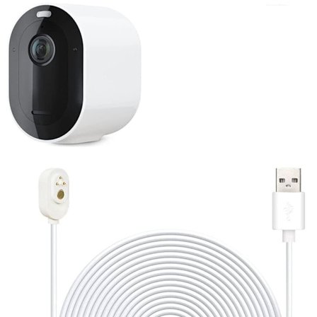 Kameran laturin virtajohto Arlo Ultra 4k Uhd magneettiselle korvaavalle johdolle vedenpitävä laturi ilman pistoketta sisä- ja ulkokäyttöön