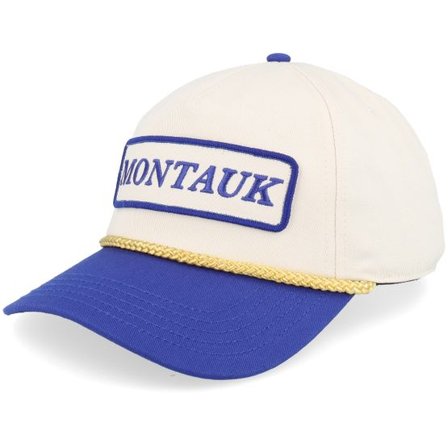 American Needle - Vit adjustable Keps - Montauk Roscoe Mesh Ivory/Royal A-Frame Adjustable @ Hatstore