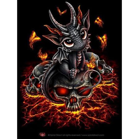 30x40cm 5D DIY Diamantmålning Full,Cartoon Dragon#A,DIY Diamant Rhinestone