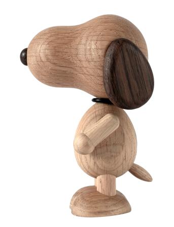 Peanut X Snoopy Smoked Oak Large Home Decoration Decorative Accessories/details Wooden Figures Brun Boyhood