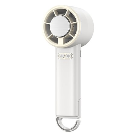 Halvleder Is Køling Mini Ventilator - Bærbar Komfort White
