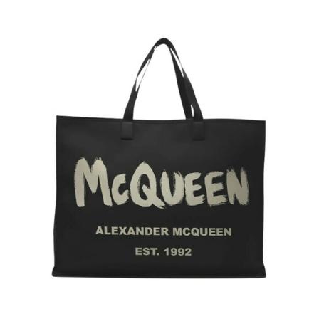 Alexander McQueen Tote Tass , Zwart , Heren , Maat: ONE Size Tassen