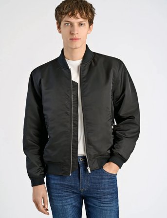 Lindbergh Padded Bomber Jacketpadded Bomber Jacket - Black - XXL