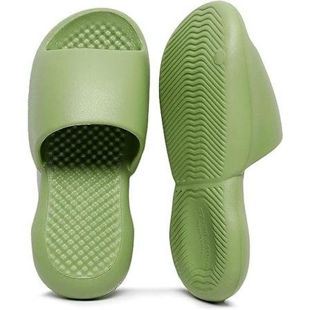 Halkskyddade Pillow Cloud Cushion Slides för kvinnor och män, bekväma EVA-tofflor för dusch, bastu, massage, poolhus, snabbtorkande badsandaler med 