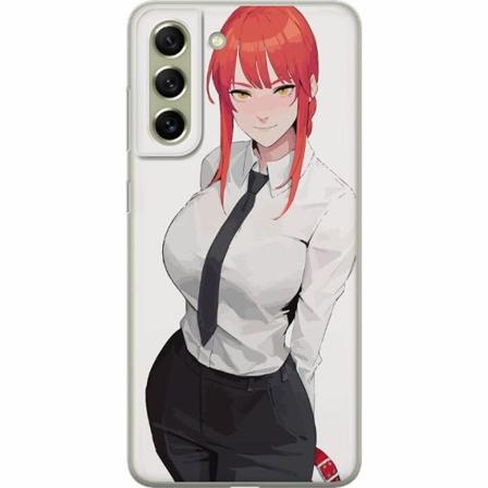 Samsung Galaxy S21 Fe 5g Genomskinligt Skal Makima Chainsaw Ma