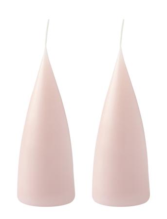 Hand Dipped C -Shaped Candles, 2 Pack Home Decoration Candles Block Candles Lyserød Kunstindustrien