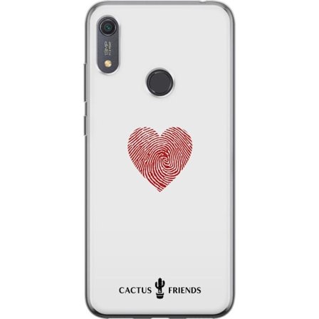 Kompatibel Mobilcover til Huawei Huawei Y6s (2019) Cactus and Friends - Fingerprint Love