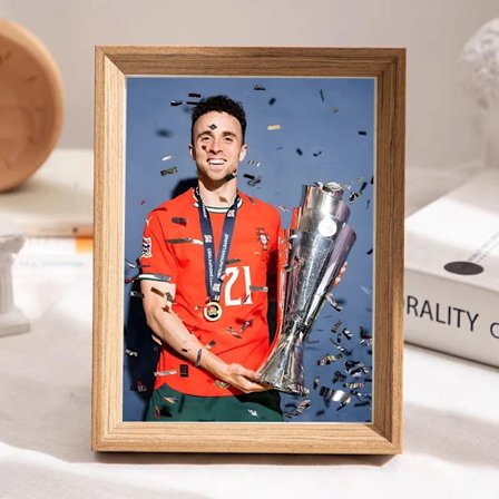 RIP Diogo Jota Liverpool du kommer aldrig att gå ensam fans minns skrivbordsfotoram stativ 7 tum